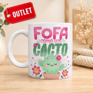 Caneca Fofa como um Cacto - OUTLET