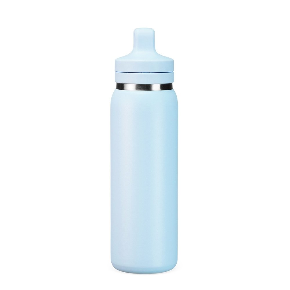 Garrafa Térmica Personalizável 600 ml em Inox com Canudo e Mosquetão com Tampa - Imagem 3