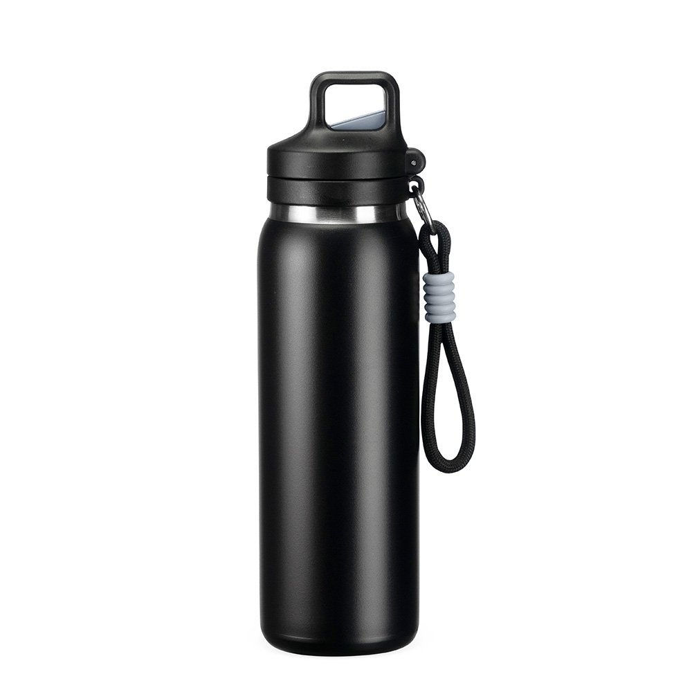 Garrafa Térmica Personalizável 600 ml em Inox com Canudo e Mosquetão com Tampa - Imagem 18