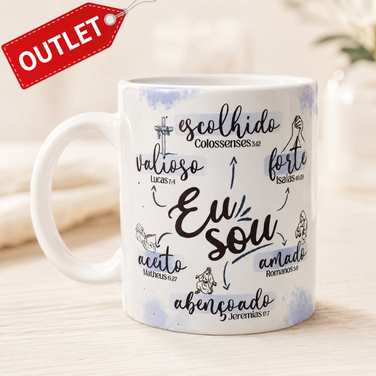 Caneca Eu sou escolhido - OUTLET
